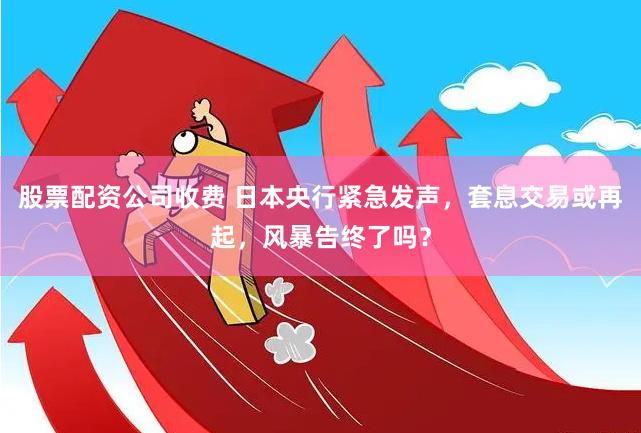 股票配资公司收费 日本央行紧急发声，套息交易或再起，风暴告终了吗？